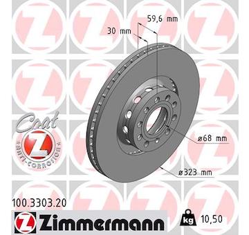 Brzdový kotouč ZIMMERMANN 100.3303.20