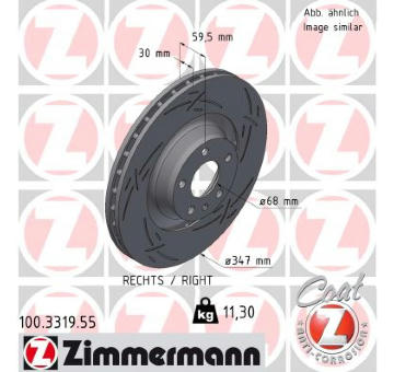 Brzdový kotouč ZIMMERMANN 100.3319.55