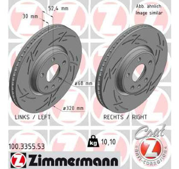 Brzdový kotouč ZIMMERMANN 100.3355.53