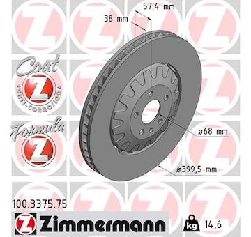 Brzdový kotouč ZIMMERMANN 100.3375.75