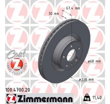 Brzdový kotouč ZIMMERMANN 100.4700.20