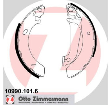 Sada brzdových čelistí ZIMMERMANN 10990.101.6