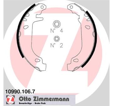 Sada brzdových čelistí ZIMMERMANN 10990.106.7