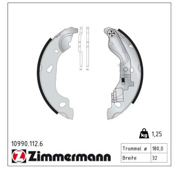 Sada brzdových čelistí ZIMMERMANN 10990.112.6