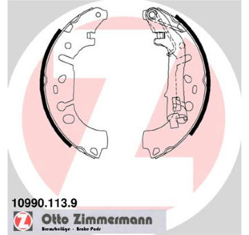 Sada brzdových čelistí ZIMMERMANN 10990.113.9