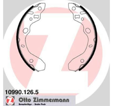 Sada brzdových čelistí ZIMMERMANN 10990.126.5