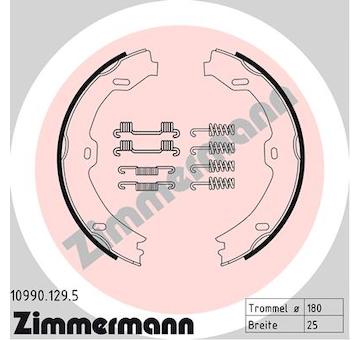 Sada brzdových čelistí, parkovací brzda ZIMMERMANN 10990.129.5