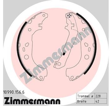 Sada brzdových čelistí ZIMMERMANN 10990.156.6