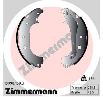 Sada brzdových čelistí ZIMMERMANN 10990.160.3