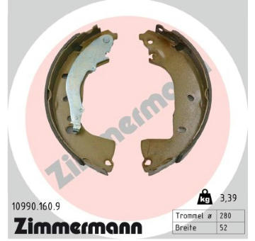 Sada brzdových čelistí ZIMMERMANN 10990.160.9