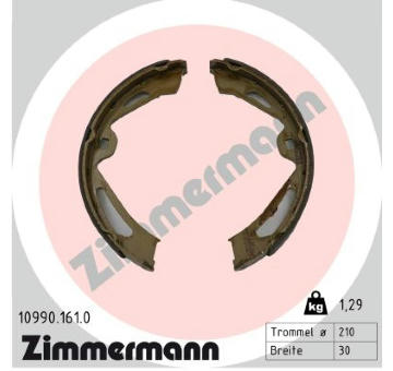 Sada brzdových čelistí ZIMMERMANN 10990.161.0