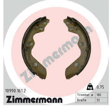 Sada brzdových čelistí ZIMMERMANN 10990.161.2