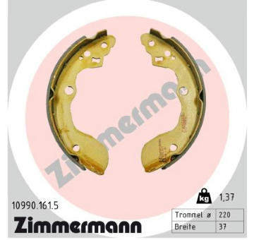 Sada brzdových čeľustí ZIMMERMANN 10990.161.5