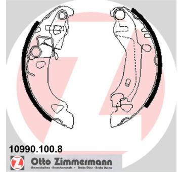 Sada brzdových čelistí ZIMMERMANN 10990.100.8