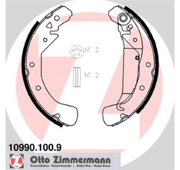 Sada brzdových čelistí ZIMMERMANN 10990.100.9