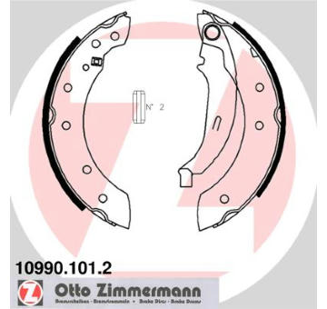 Sada brzdových čelistí ZIMMERMANN 10990.101.2