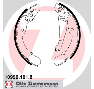 Sada brzdových čelistí ZIMMERMANN 10990.101.8