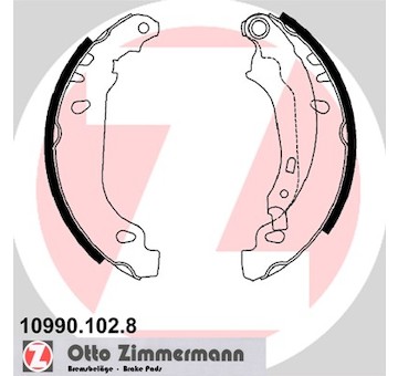 Sada brzdových čelistí ZIMMERMANN 10990.102.8