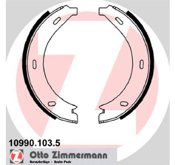 Sada brzdových čelistí, parkovací brzda ZIMMERMANN 10990.103.5