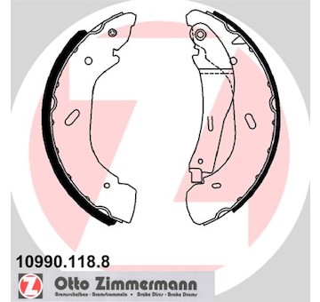 Sada brzdových čelistí ZIMMERMANN 10990.118.8