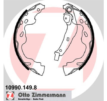 Sada brzdových čelistí ZIMMERMANN 10990.149.8