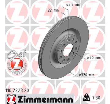 Brzdový kotouč ZIMMERMANN 110.2223.20