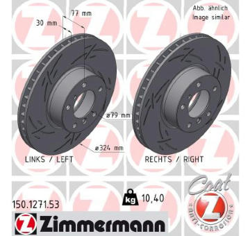 Brzdový kotouč ZIMMERMANN 150.1271.53