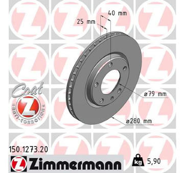 Brzdový kotouč ZIMMERMANN 150.1273.20