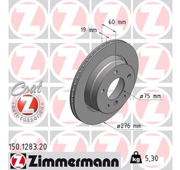 Brzdový kotouč ZIMMERMANN 150.1283.20