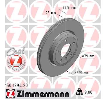 Brzdový kotouč ZIMMERMANN 150.1294.20