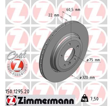 Brzdový kotouč ZIMMERMANN 150.1295.20