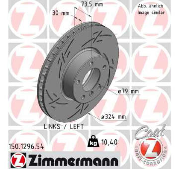 Brzdový kotouč ZIMMERMANN 150.1296.54