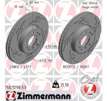 Brzdový kotouč ZIMMERMANN 150.1298.53