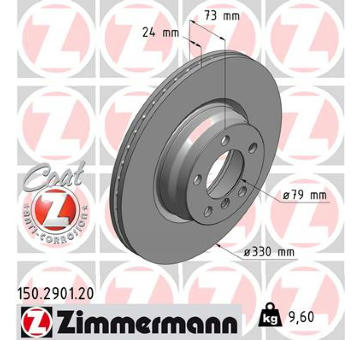 Brzdový kotouč ZIMMERMANN 150.2901.20