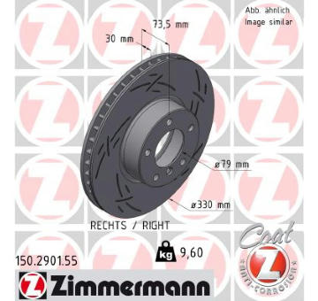 Brzdový kotouč ZIMMERMANN 150.2901.55