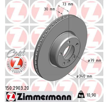 Brzdový kotouč ZIMMERMANN 150.2903.20