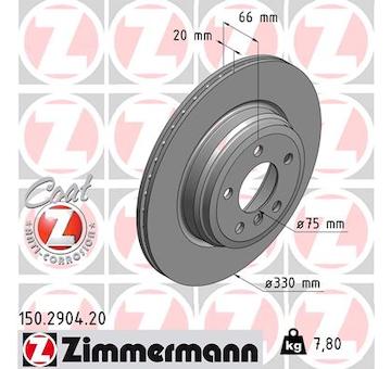 Brzdový kotouč ZIMMERMANN 150.2904.20