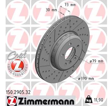 Brzdový kotouč ZIMMERMANN 150.2905.32