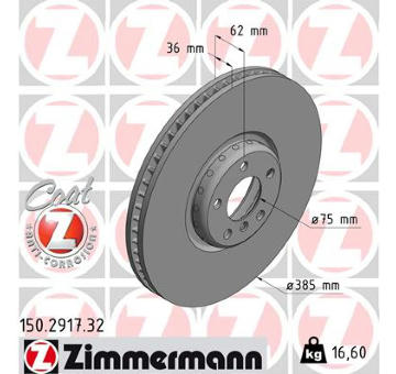 Brzdový kotouč ZIMMERMANN 150.2917.32