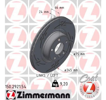 Brzdový kotouč ZIMMERMANN 150.2921.54