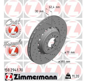 Brzdový kotouč ZIMMERMANN 150.2941.70