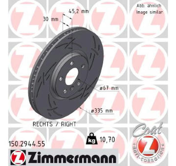 Brzdový kotouč ZIMMERMANN 150.2944.55