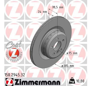 Brzdový kotouč ZIMMERMANN 150.2945.32