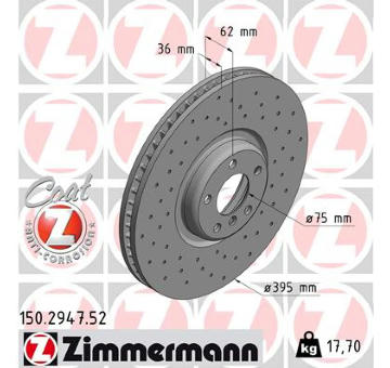 Brzdový kotouč ZIMMERMANN 150.2947.52