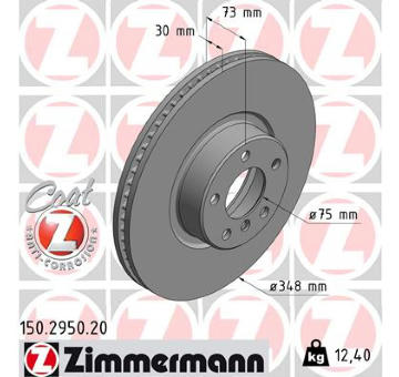 Brzdový kotouč ZIMMERMANN 150.2950.20