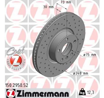 Brzdový kotouč ZIMMERMANN 150.2950.52