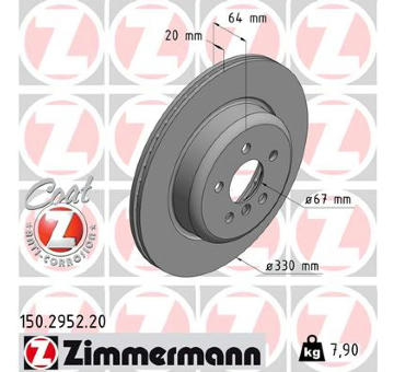 Brzdový kotouč ZIMMERMANN 150.2952.20