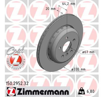 Brzdový kotouč ZIMMERMANN 150.2952.32