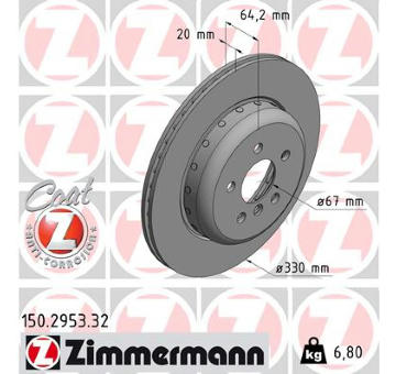 Brzdový kotouč ZIMMERMANN 150.2953.32