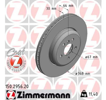 Brzdový kotouč ZIMMERMANN 150.2956.20